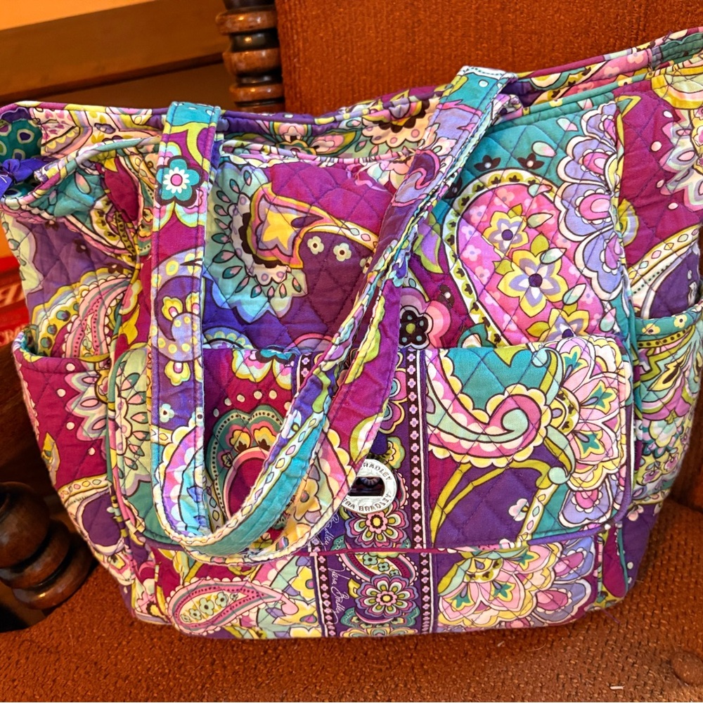 Vera Bradley Heather in purple paisley *RETIRED*